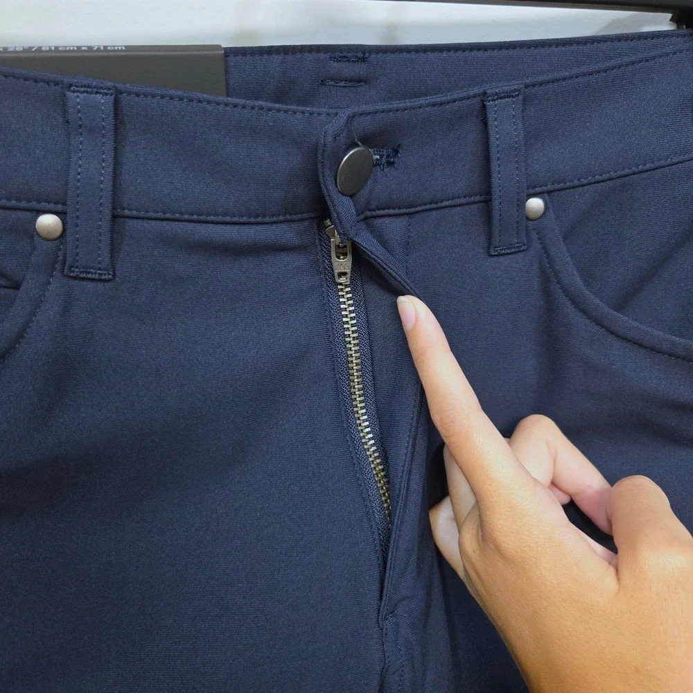 Lululemon ABC Slim Pants Men 32x28 True Navy Warpstreme 5 Pocket NWT Stretch